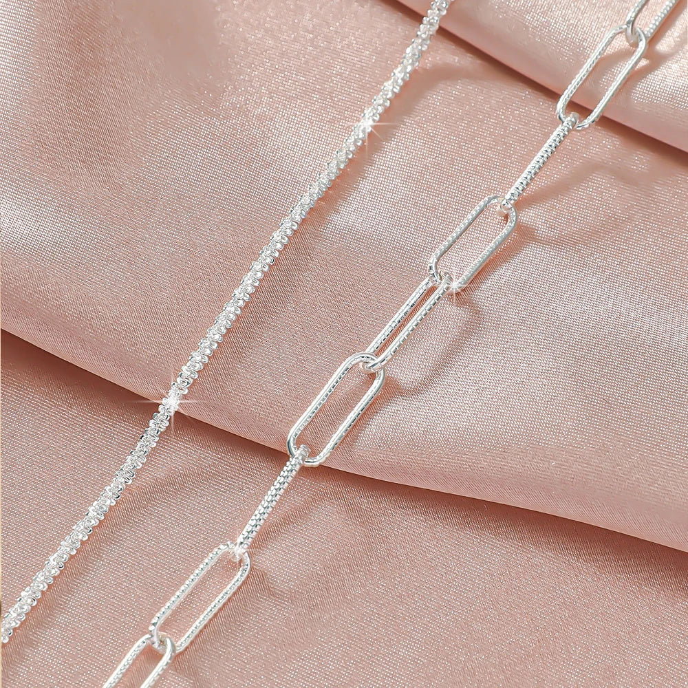 Fotlänk Linnea (kedja med zirkoner – vattentålig design)