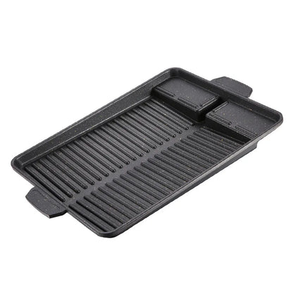 Rektangulär grillplatta – non-stick 32x26 cm för gasolspis