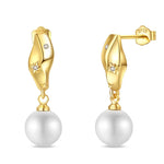 Eleganta örhängen – hoops med stjärnor, månar & pärlor