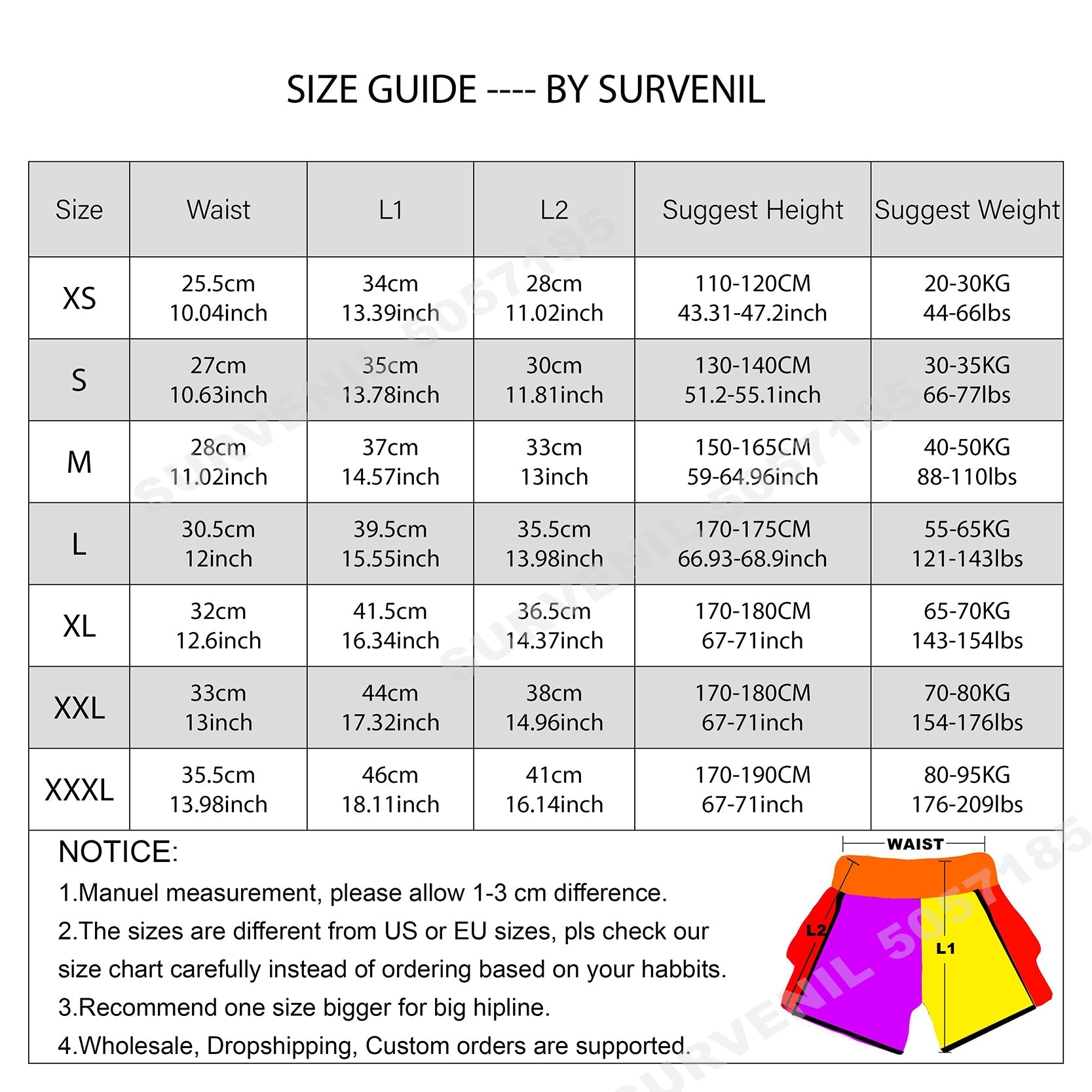 Muay Thai shorts – broderade kickboxningsshorts för vuxna & barn