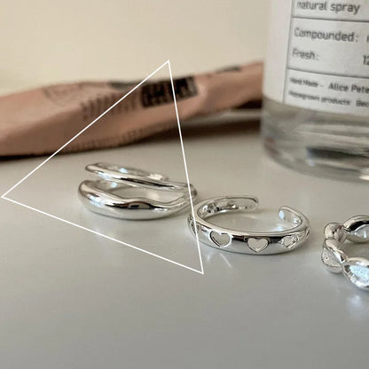 Ring Sanna (handgjord ring med oregelbundna vattendroppar & korsdesign)