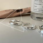 Ring Sanna (handgjord ring med oregelbundna vattendroppar & korsdesign)