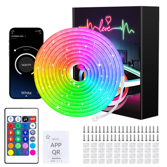 NeonGlow™ – RGB LED-slinga med Musikstyrning