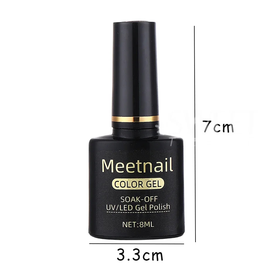 Nagellack gel set – 2x8ml svart & vitt UV/LED soak-off lack