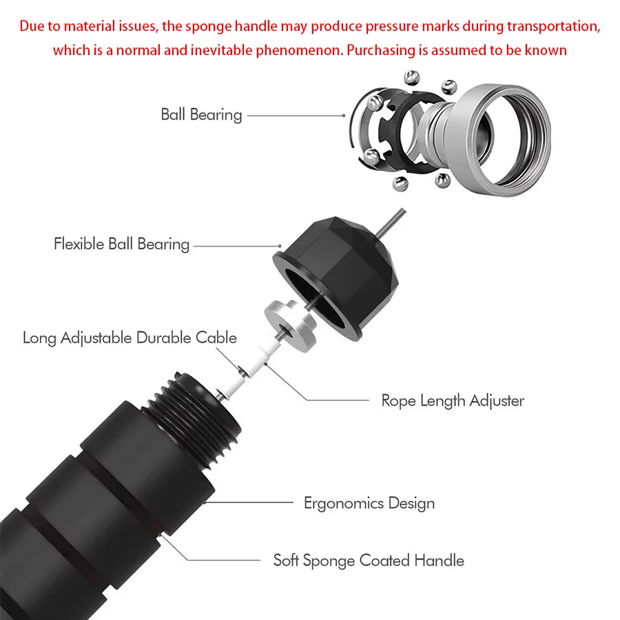 Hopprep speed rope – justerbart hopprep med kullager för träning