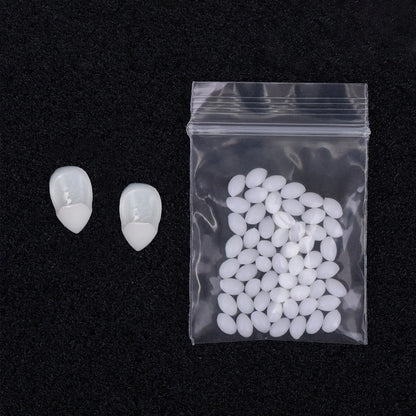 Vampyrtänder halloween – löständer med lim för cosplay & fest