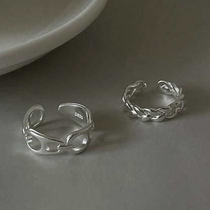 Ring Sanna (handgjord ring med oregelbundna vattendroppar & korsdesign)