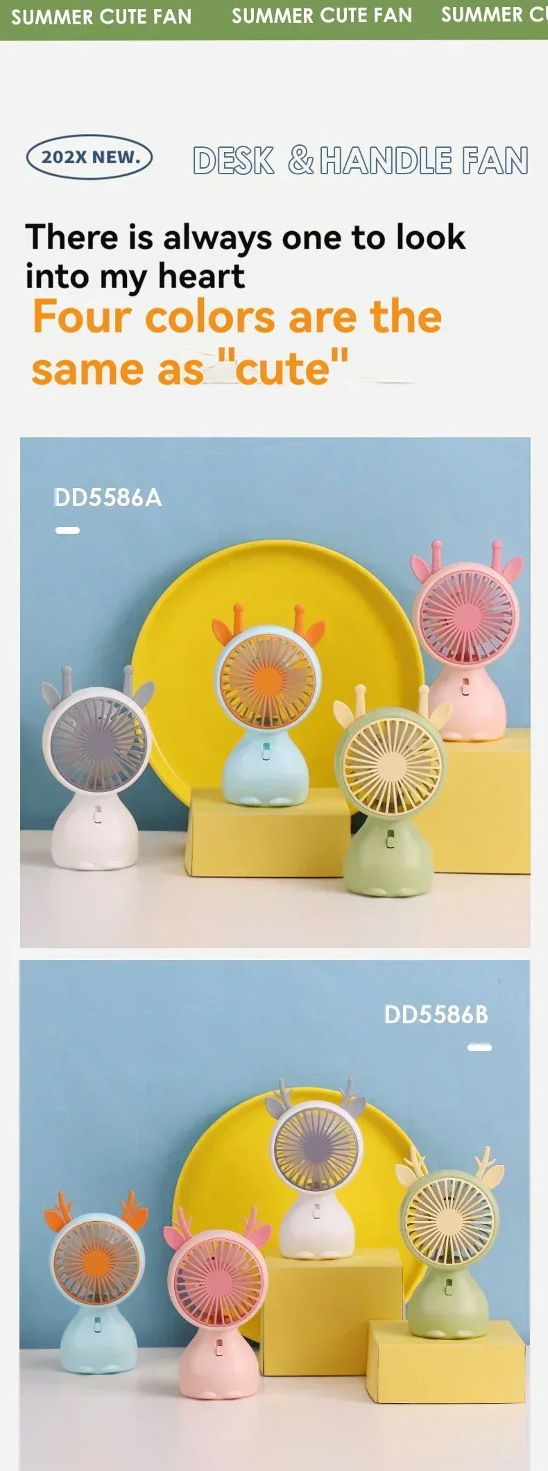 Mini USB-tuuletin lampulla – kannettava ja ladattava