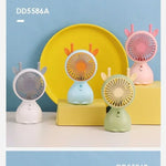 Mini USB-Fläkt med Lampa – Portabel & Laddningsbar