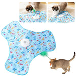 Interaktiv kattleksak – gömma & söka mus med fjäder & ljud