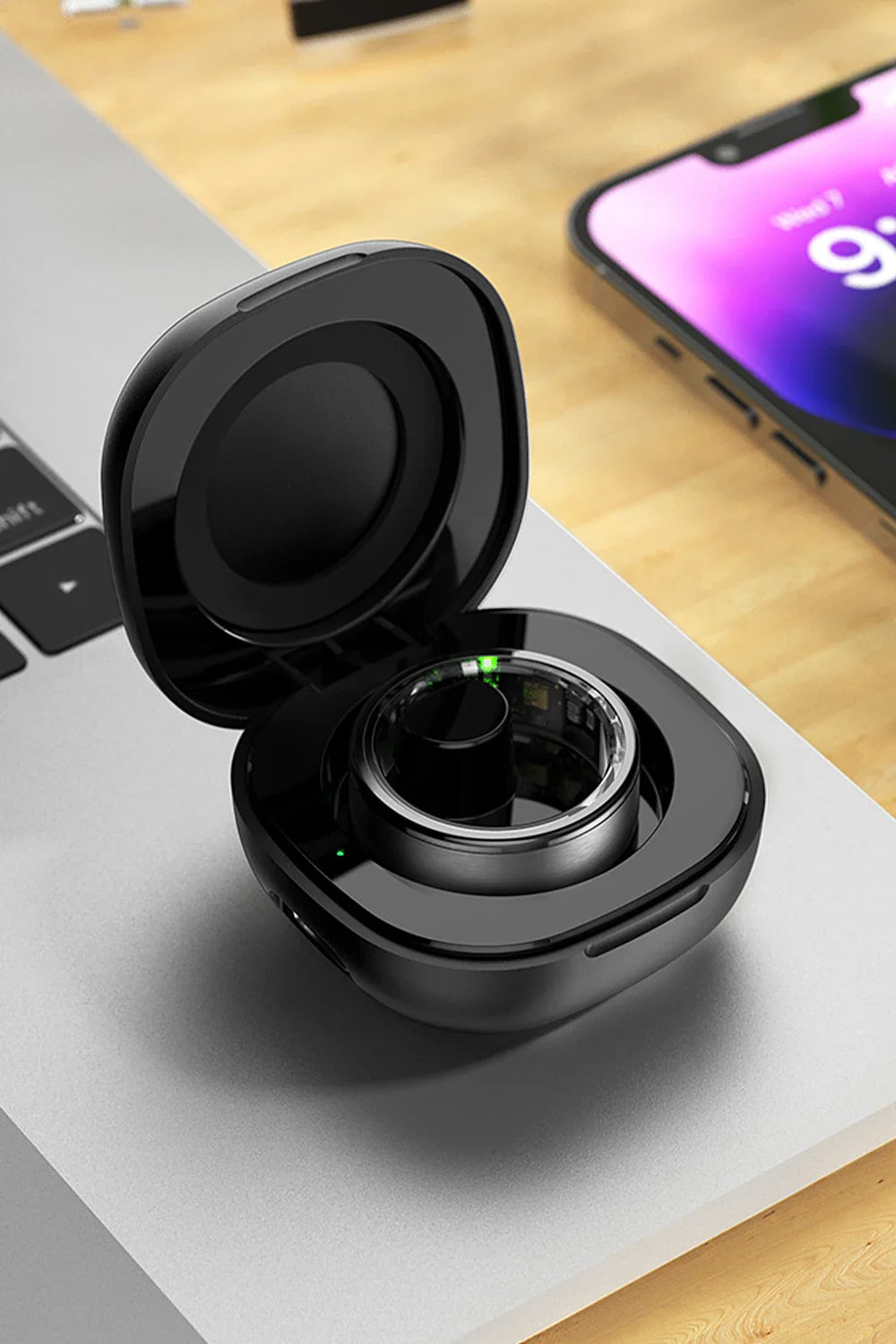 Smart ring – hälsomätning & sportläge, vattentät