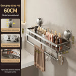 Kylpyhuoneen kulmahylly imukupilla – ilman porausta