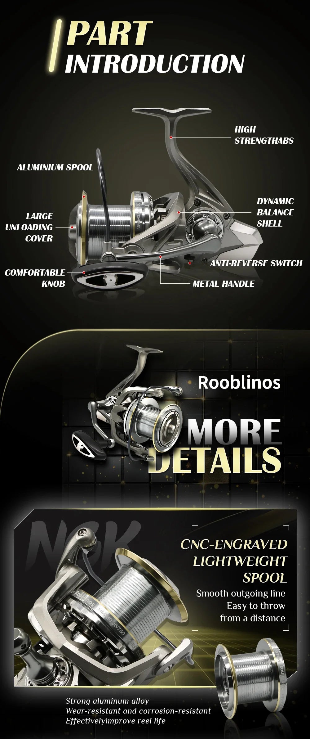 Fiskerulle – NGK stark spinnrulle 25 kg saltvatten/sötvatten