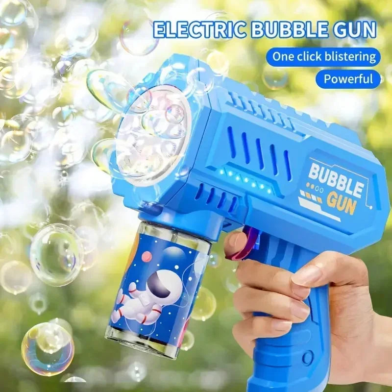 Elektrisk Bubbelpistol – 10 Hål & Automatiska Bubblor