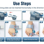 Toe Straight™ – Vaivaisenluun tuki varpaiden erottimella – Säädettävä 