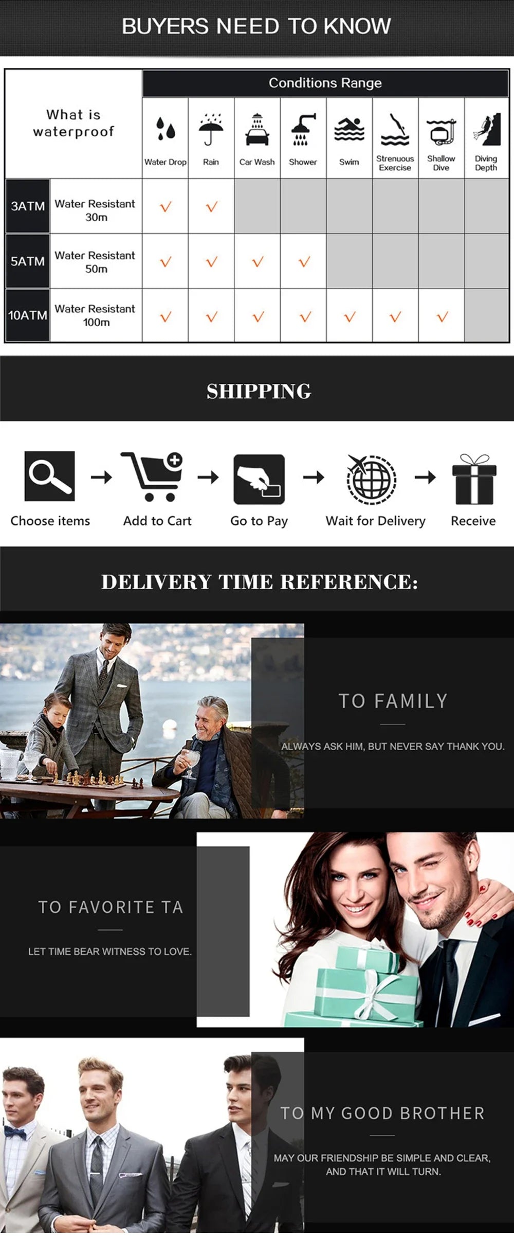 Klocka Karolina (damklocka i stål med kalender & vattenskydd)