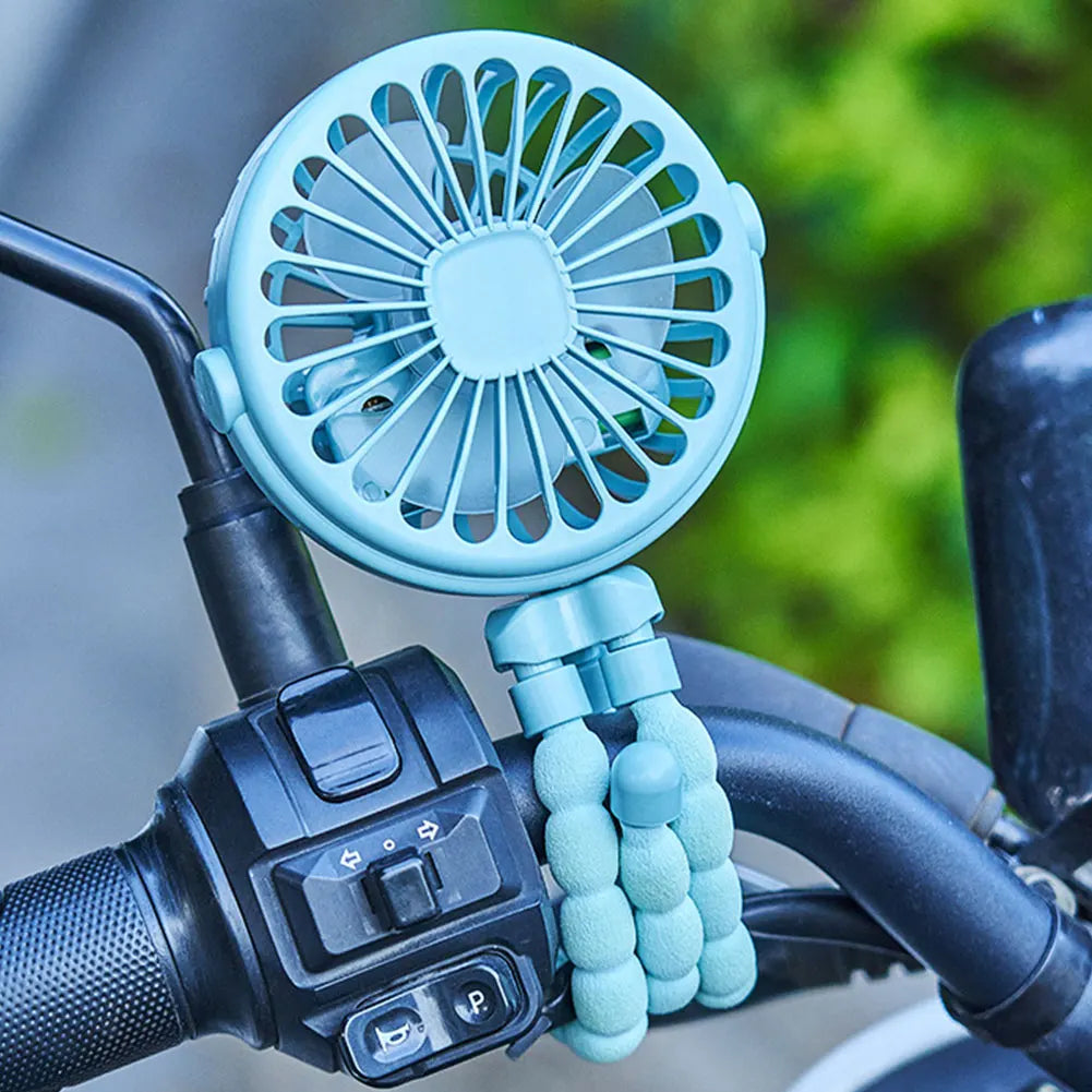 Minituuletin jalustalla – USB- ja akkukäyttöinen rattaisiin ja turvaistuimeen