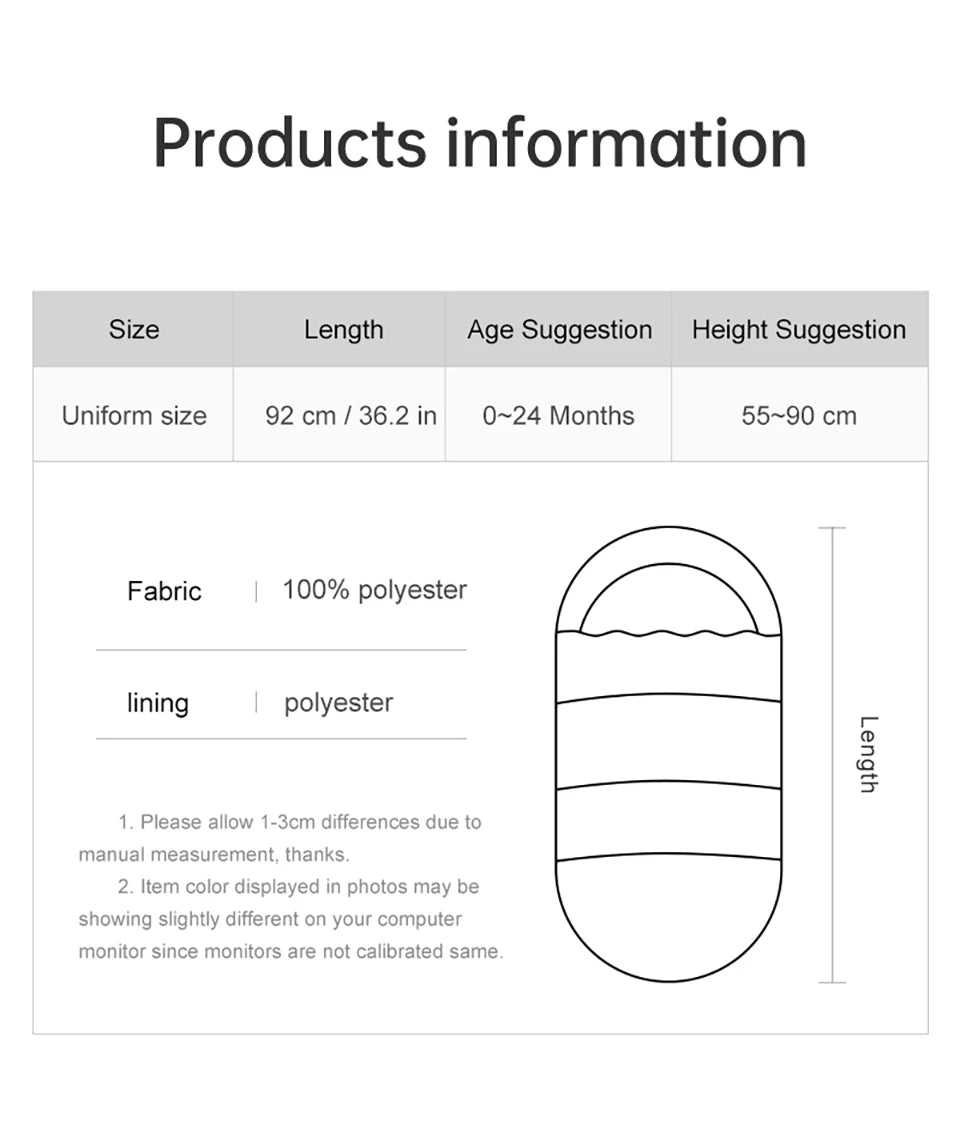 Premium Vinteråkpåse – Vind- & Vattentät (0–24 mån) – Universell Passform