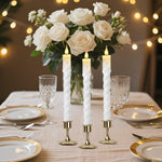 LED stearinljus med timer & fjärrkontroll – fladdrande låga