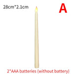 LED kyrkljus – spetsiga batteridrivna ljus för jul & högtider (1–4 st)