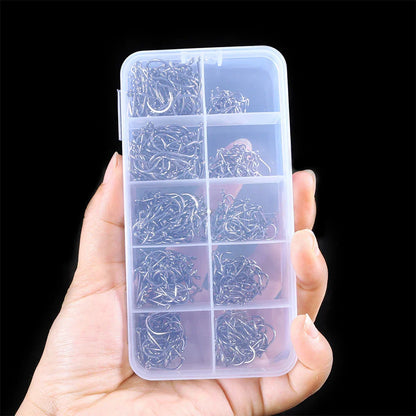 Fiskekrokar set – 1000 st starka krokar med hullingar