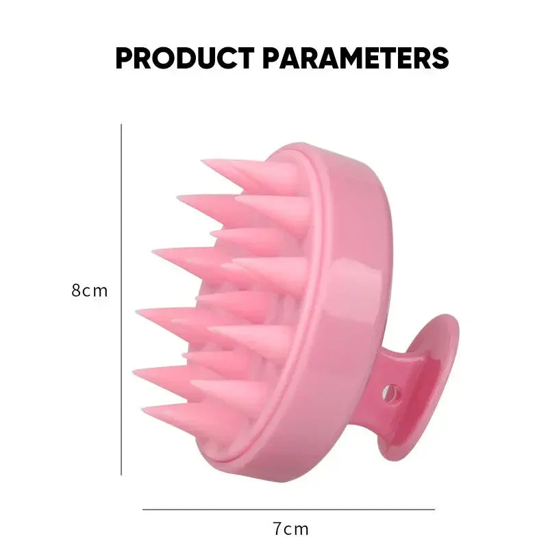 Silikon hårborste – massageborste för hårbotten & dusch