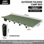 Ultrakevyt kokoontaitettava retkisänky aikuisille