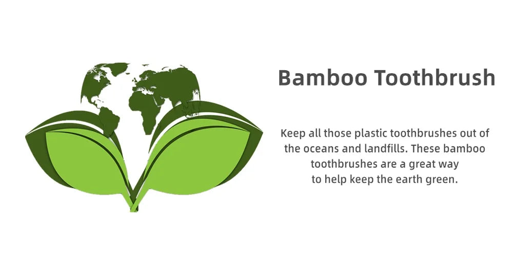 BambuTandborste™ – 10-pack Naturliga Tandborstar