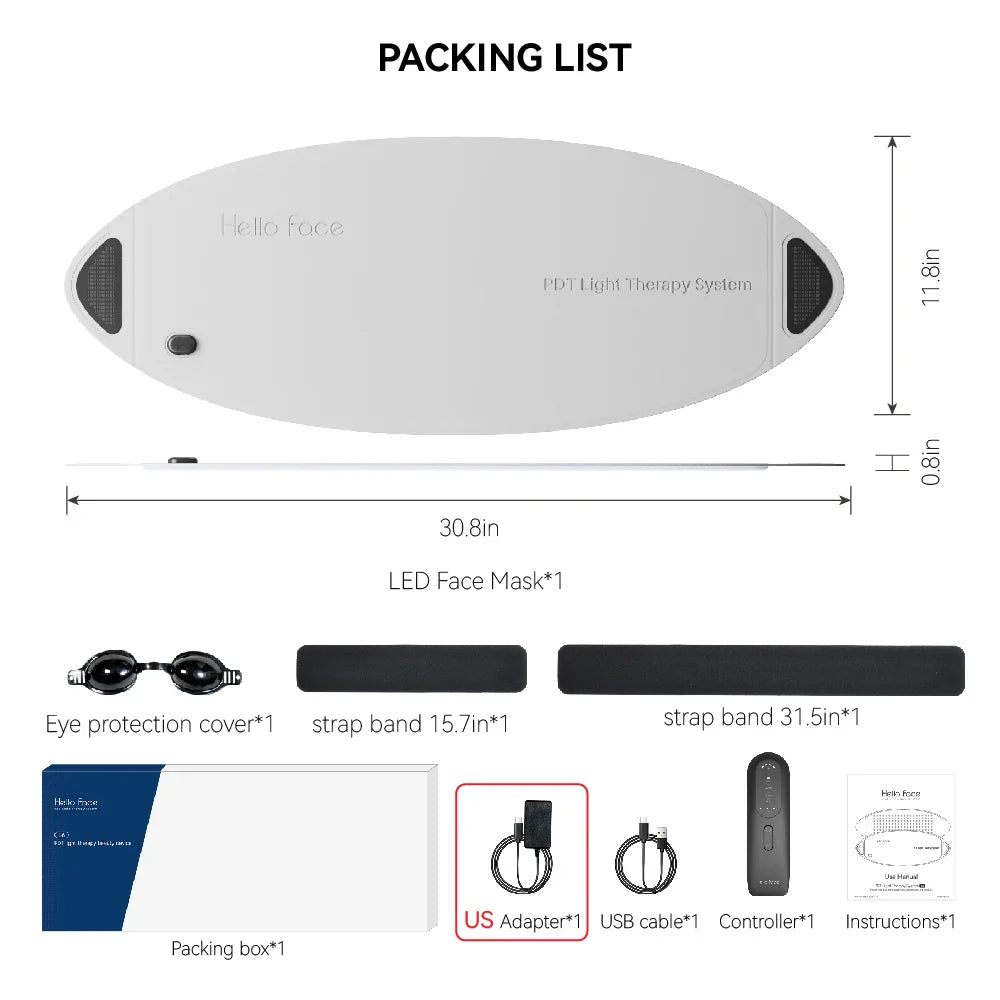 LED mask – rött ljus & infraröd hudterapi
