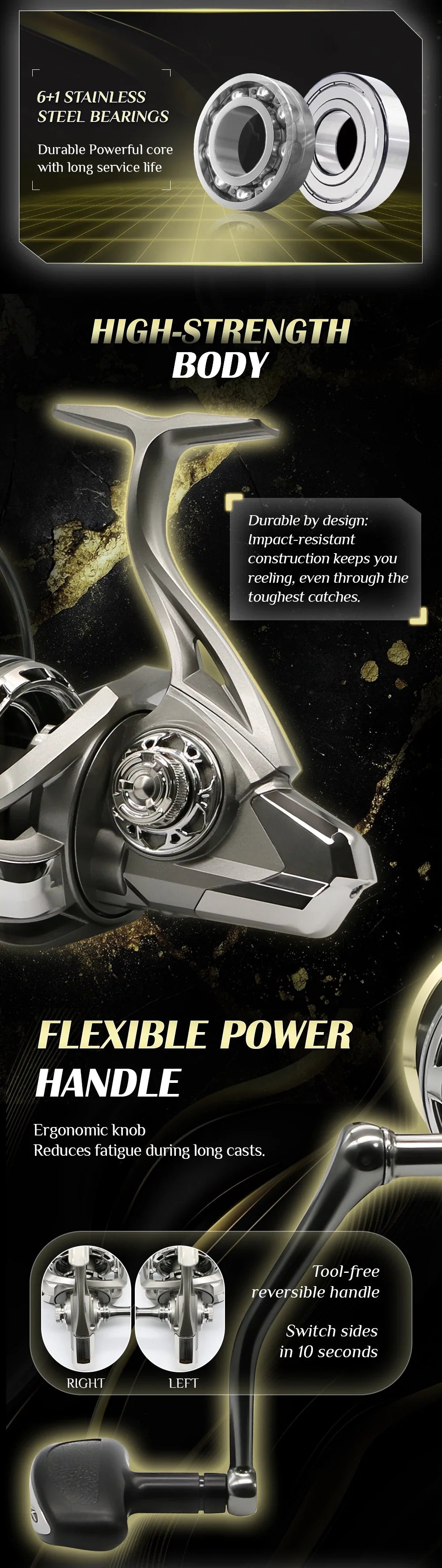 Fiskerulle – NGK stark spinnrulle 25 kg saltvatten/sötvatten