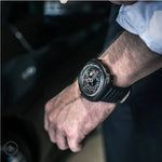 Schweizisk Automatisk Herrklocka 47mm Vattentät Skelettdesign NFC