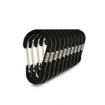 Pienet teräksiset sulkurenkaat – 6 kpl retkeilyyn ja kalastukseen