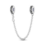 Berlocker Saga (säkerhetskedja & berlocker – flygplan, blomma & kamera)