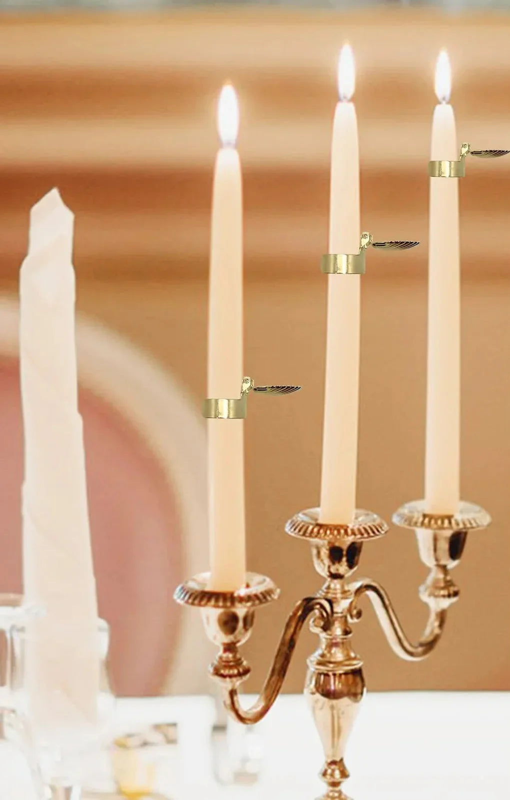 Kynttilänsammuttimet – 4 kpl tyylikkäitä metallisia kynttilänsammuttimia 