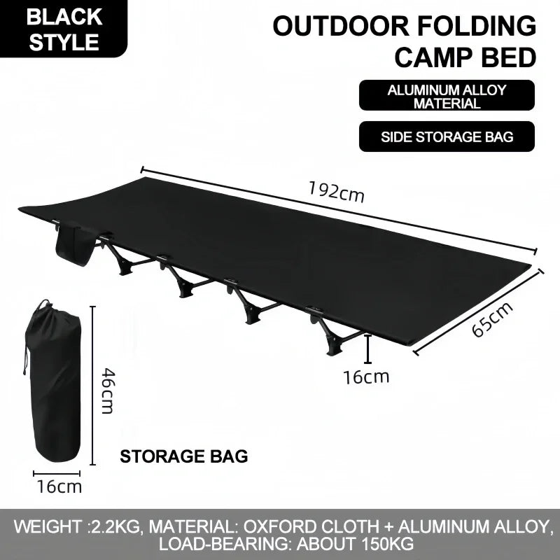 Ultrakevyt kokoontaitettava retkisänky aikuisille