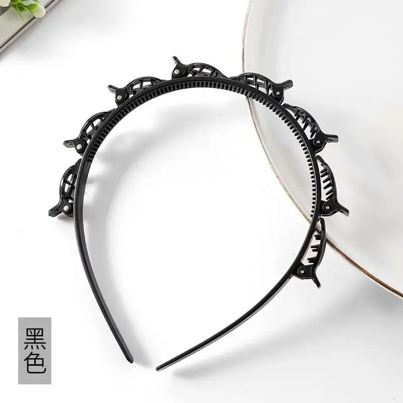 Non-slip hårband med klämma – snygg håraccessoar för vardag & fest