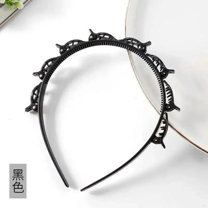 Non-slip hårband med klämma – snygg håraccessoar för vardag & fest