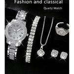 Klockset Linnea (6-delat set med eleganta damklockor & armband)