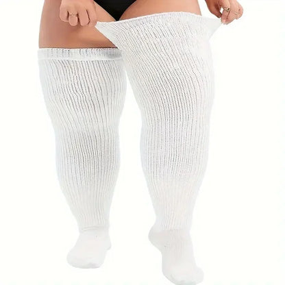 Långa Mjukstrumpor i Plus Size för Träning & Dans