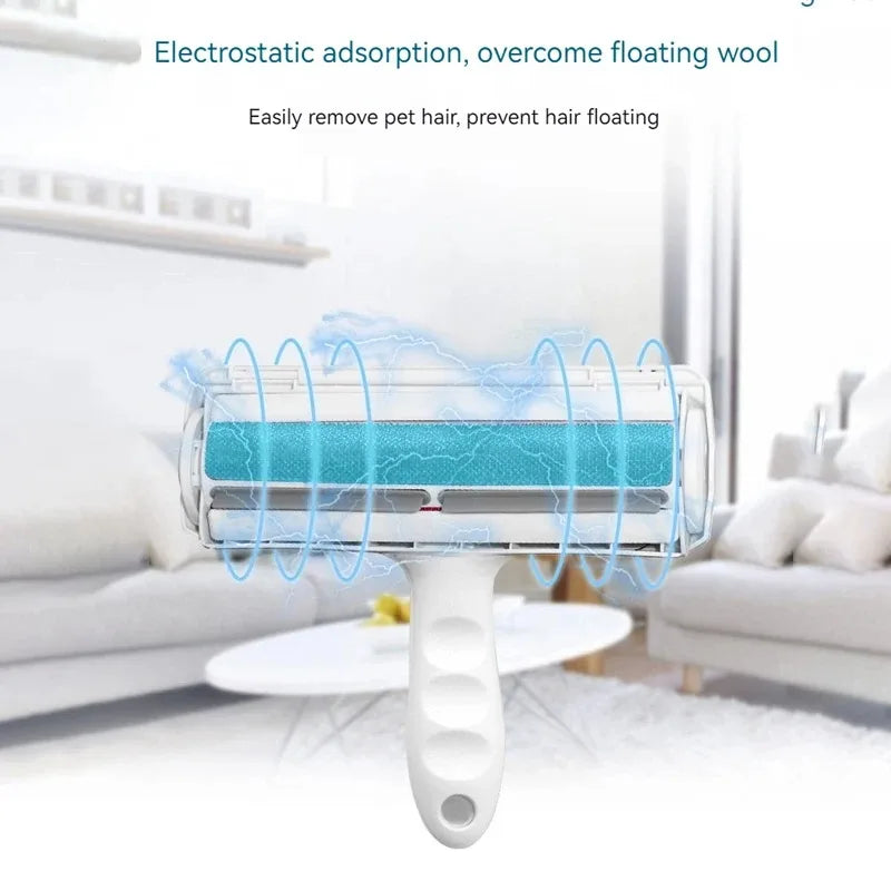 LuddRulle™ – Återanvändbar Luddborste för Husdjurshår