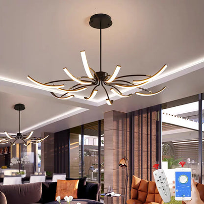Nordisk taklampa LED – roterande design för vardagsrum & sovrum