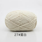 Mjölk-bomullsgarn 40–50 g – 4-trådigt garn för virkning & stickning