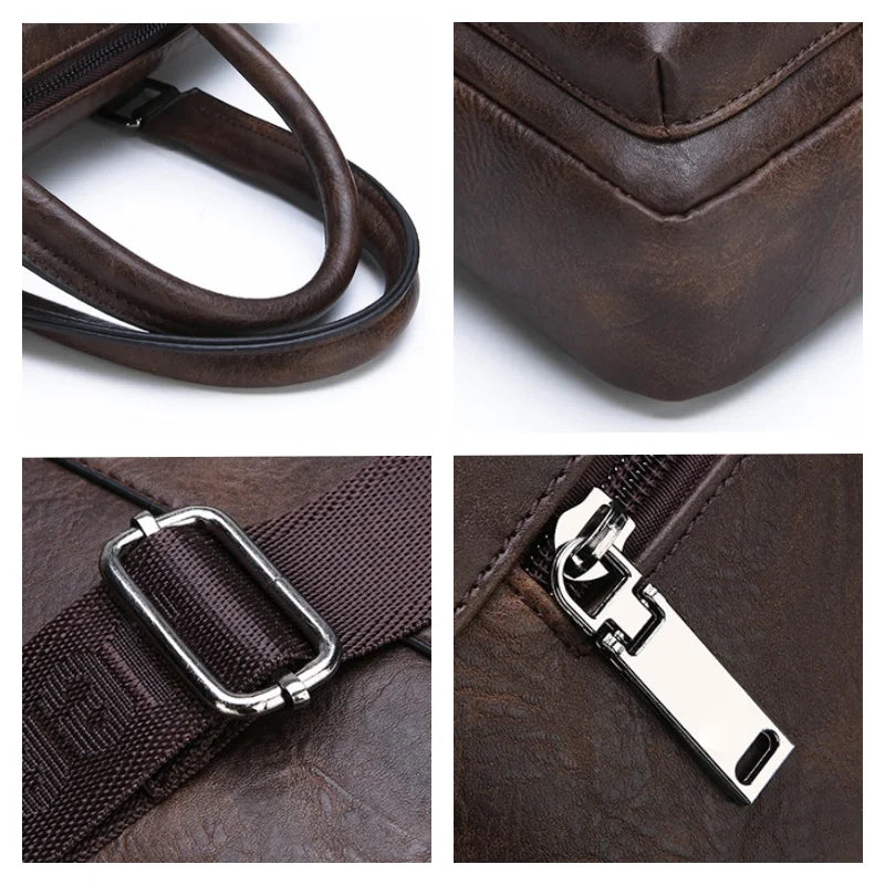 Stor portfölj herr – vattentät businessväska med flera fack