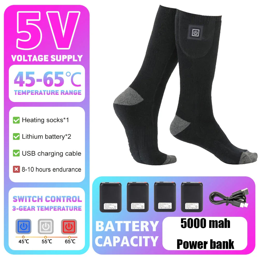 Uppladdningsbara Värmestrumpor – Vinterkomfort