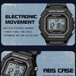 LED sportklocka herr – rektangulär digital display