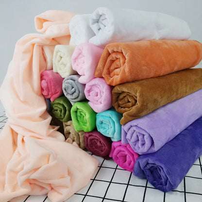 Mjuk plyschtyg 40×25 cm – flanelltyg för sömnad & leksaker