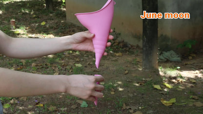 Portabel Silikonurinbehållare för Kvinnor – Hopfällbar