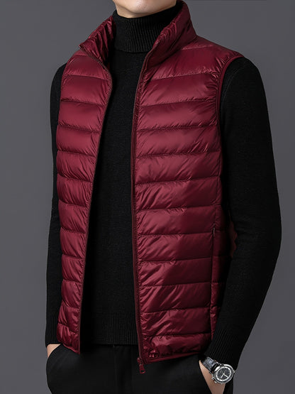 Herrväst ståkrage – lätt väst för vår & höst