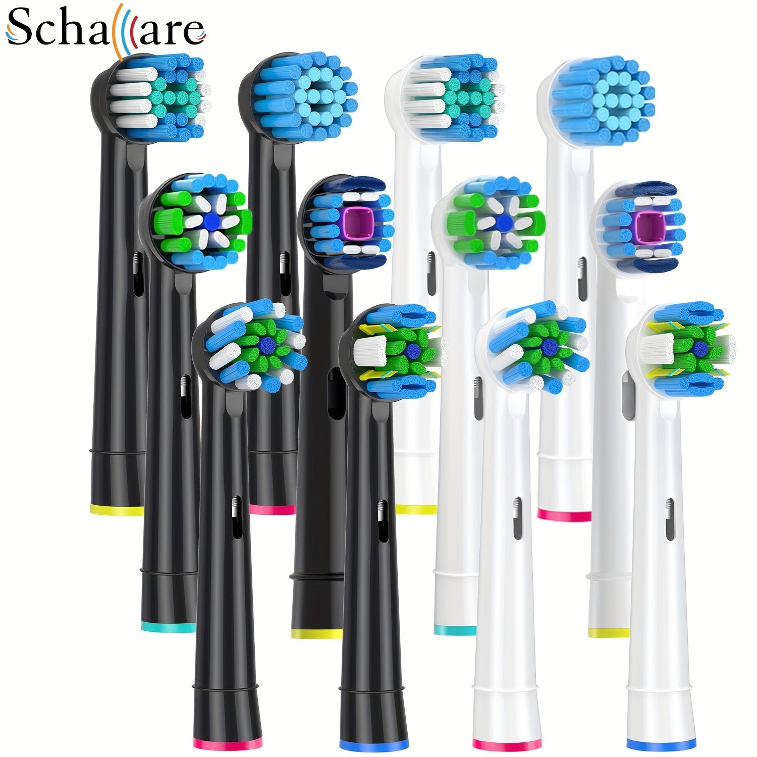 Tandborsthuvuden 12-pack – kompatibla med Oral-B, olika borsttyper