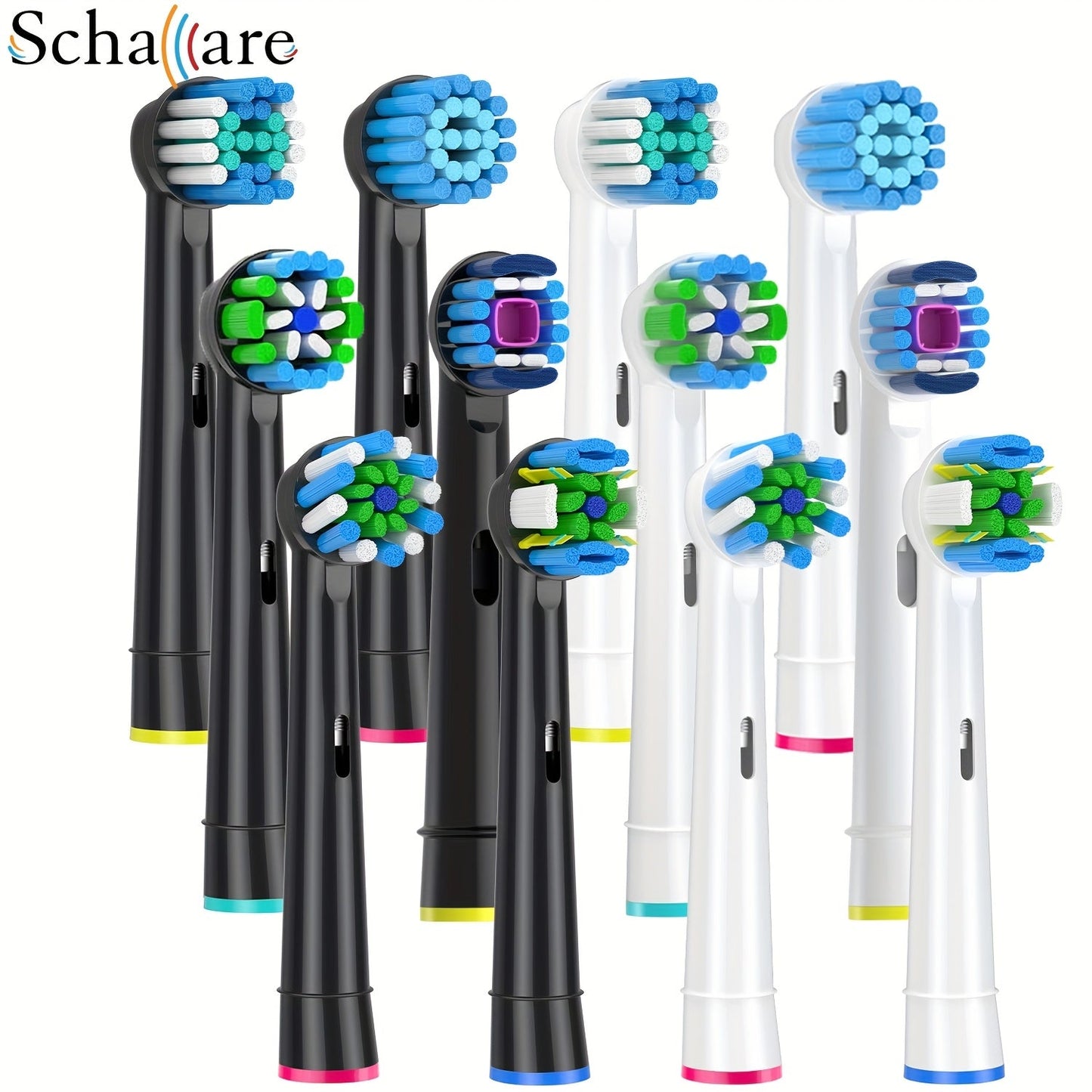 Tandborsthuvuden 12-pack – kompatibla med Oral-B, olika borsttyper